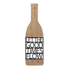 "Let the Good Times Flow" Metal and Wood Wall Decor