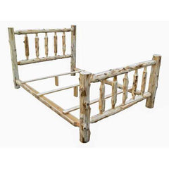 Rustic and Natural Cedar California King Traditional Log Bed