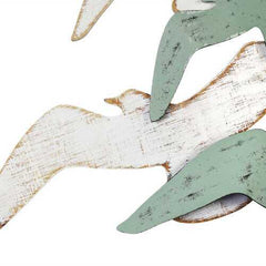 Birds Wall Decor with Distressed Finish
