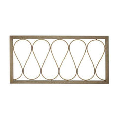 Flowing Metal Wood Panel with white-Washed Distressed Finish
