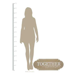32" X 12" "Together Is My Favorite Place" Wall Decor