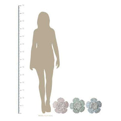 Flower Metal Wall Decor with Matte Finish