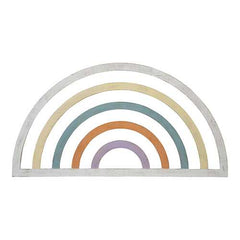 Rainbow Wall Decor with Distressed Finish