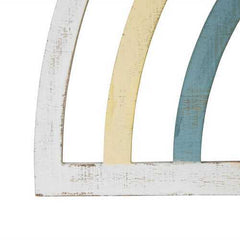 Rainbow Wall Decor with Distressed Finish