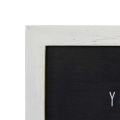 12" X 5" Bathroom-Quote Framed Wall Art