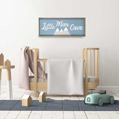 Printed Reactangualr Wall Art with Distress Finish