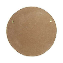 2-tier Round Wall Shelf with White Distressed Background