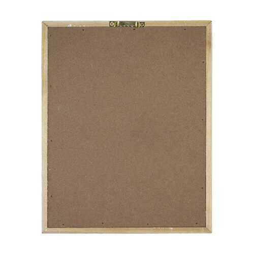 8" X 10" Flush Brush Wash Floss Framed Wall Art