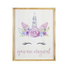 Unicorn-inspired Script Wall Art