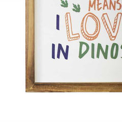 12" x 12" Natural Wooden Frame Wall Art