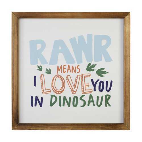12" x 12" Natural Wooden Frame Wall Art