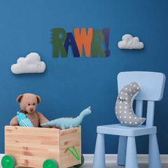 20" X 10" "RAWR" Wall Decor