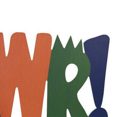 20" X 10" "RAWR" Wall Decor