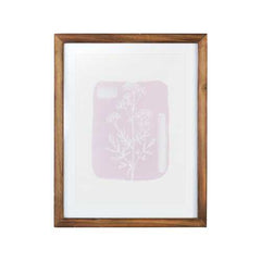 11" X 14" Flower Framed Wall Art with Glass