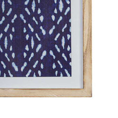 11" X 14" Geometric Design Framed Wall Art with Glass Features