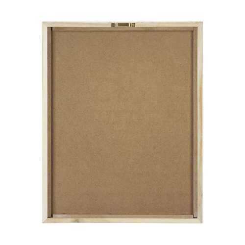 11" X 14" Geometric Design Framed Wall Art with Glass Features