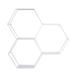Hexagonal Metal Shelf with D-Ring
