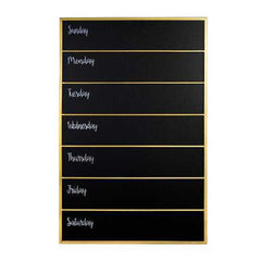 Memo Chalkboard with Matte Golden Frame