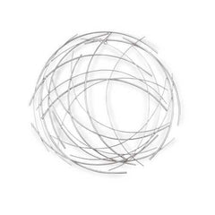 Silver Metal Abstract Round hanging Wall Art Decor