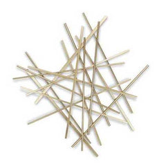 Gold Metal Abstract Linear Strips hanging Wall Art Decor