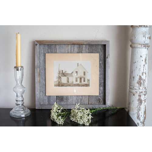 16"x19" Weathered Grey Picture Frame with Plexiglass Holder