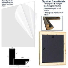 14"x20" Natural Weathered Grey Picture Frame