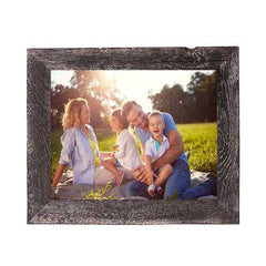14"x17" Rustic Smoky Black Picture Frame with Plexiglass Holder