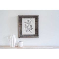 13"x14" Rustic Weathered Grey Picture Frame with Plexiglass Holder