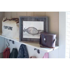 13"x14" Rustic Weathered Grey Picture Frame with Plexiglass Holder