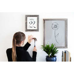 11"x14" Rustic Weathered Grey Picture Frame with Plexiglass Holder