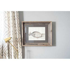 19"x24" Rustic Cinder Picture Frame with Plexiglass Holder