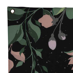 Stratton Home Decor Moon Phases with Floral Border Wall Tapestry