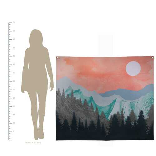 Stratton Home Decor Mountain Sunset Wall Tapestry