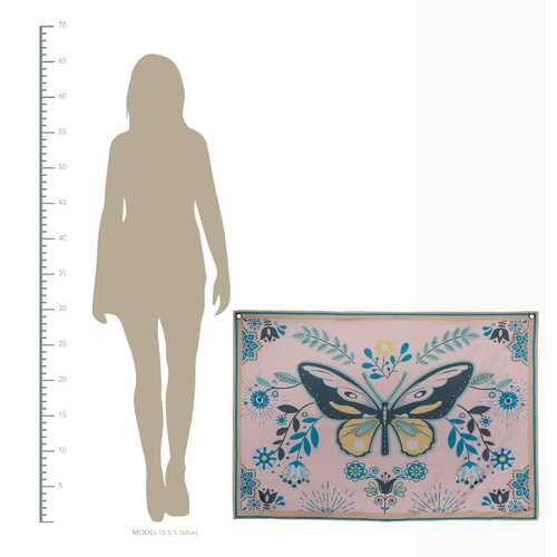 Stratton Home Decor Beautiful Butterfly Wall Tapestry