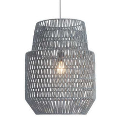 17.7" X 17.7" X 23.6" Synthetic Woven Metal Daydream Ceiling Lamp